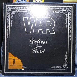WAR Deliver The Word  1973 Textured Cutout Cover Vinyl Record